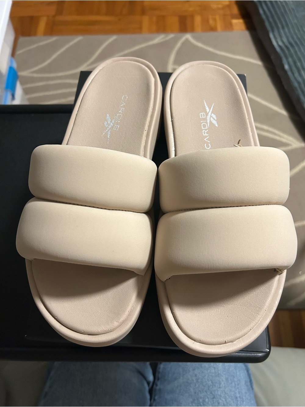 Reebok x Cardi B Cardi Slides Modern Beige